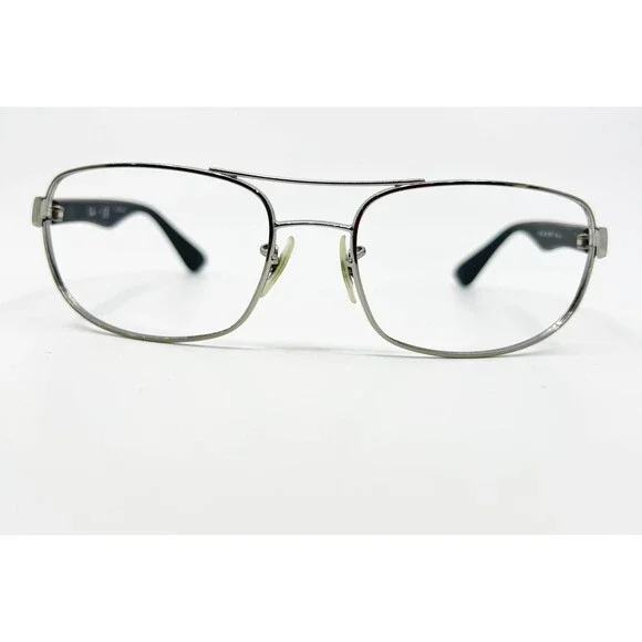 Ray-Ban Eyeglasses Mens Silver Black RB 3445 004 61-17-130