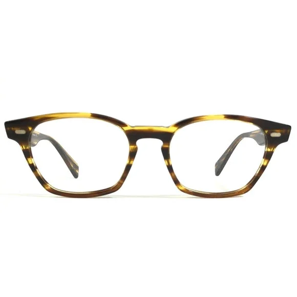 Article One Eyeglasses Frames Whitmore 30 Black Yellow Striped Horn 53-20-145