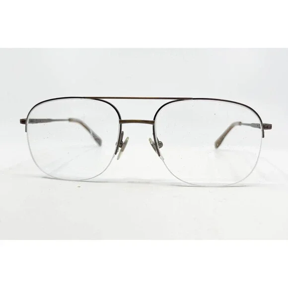 Ducks Unlimited Eyeglass Frames Mens Gold Titanium Huron Semi-Rimless 55-18-140