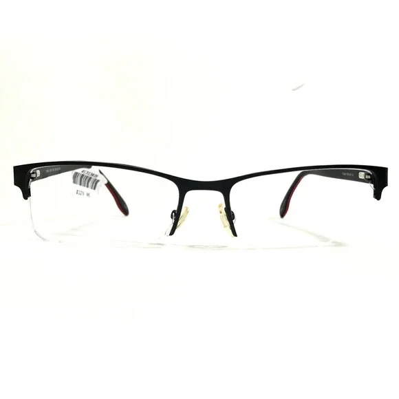 Robert Mitchel XL Eyeglasses Frames RMXL6001 BK Rectangular Half Rim 59-18-150