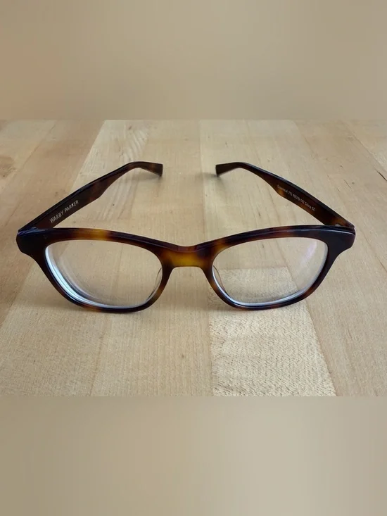 Warby Parker 🐢Eyeglasses Frames Greenleaf 215 Tortoiseshell Square 49-19-142 EUC