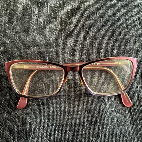 MICHAEL KORS MK 343 516 METAL PURPLE BLUE EYEGLASSES FRAME MK343 51-15