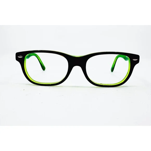 Ray-Ban Eyeglasses Kids Black Green RB 1555 3665 Square 46-16-125
