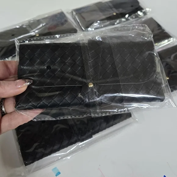 LOT OF 7 EYEGLASSES\SUNGLASSES PU LEATHER WOVEN MICROFIBER LINED CASES \ NWT!