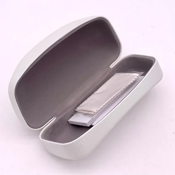 Michael Kors Oversized Sunglasses Case Hard Clam Shell White