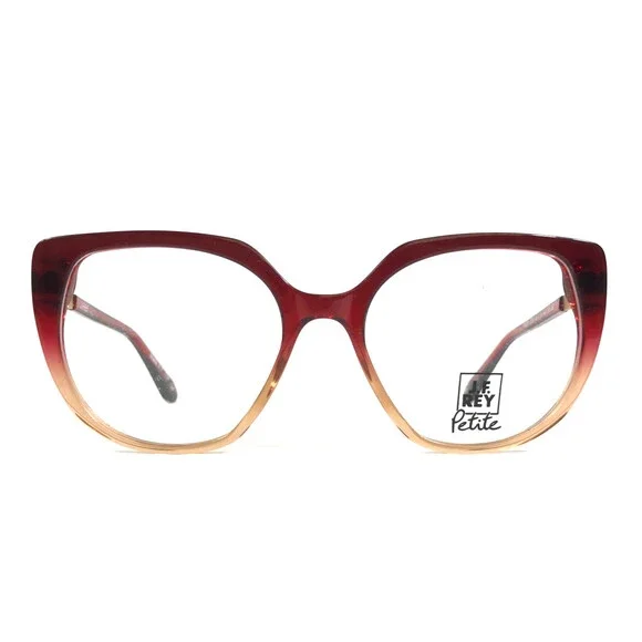 J.F. Rey Petite Eyeglasses Frame PA093 3050 Gradient Red Gold Cat Eye 48-16-140