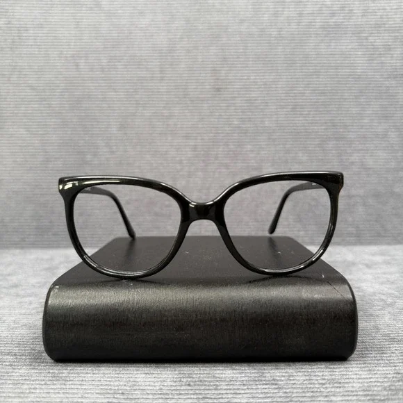 Vuarnet Pouilloux 2002 Black Eyeglasses Frames Vintage Cat Eye Y2k