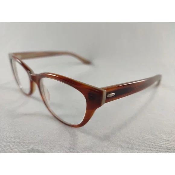 Barton Perreira Judy JRC Amber‎ Tortoise Eyeglass Frames Japan 49-17-140