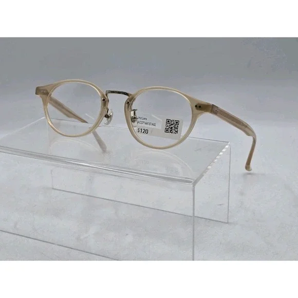 JINS Eyeglass Frames 46 - 21-152 - 37.5 ACCF14A151A82 - LOOSE FRAMES, SITS ASKEW