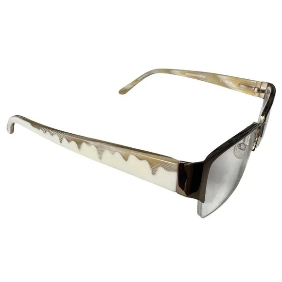 BCBG Max Azria 52-15-130 Womens Brown Rectangular Eye Glasses Frames Only