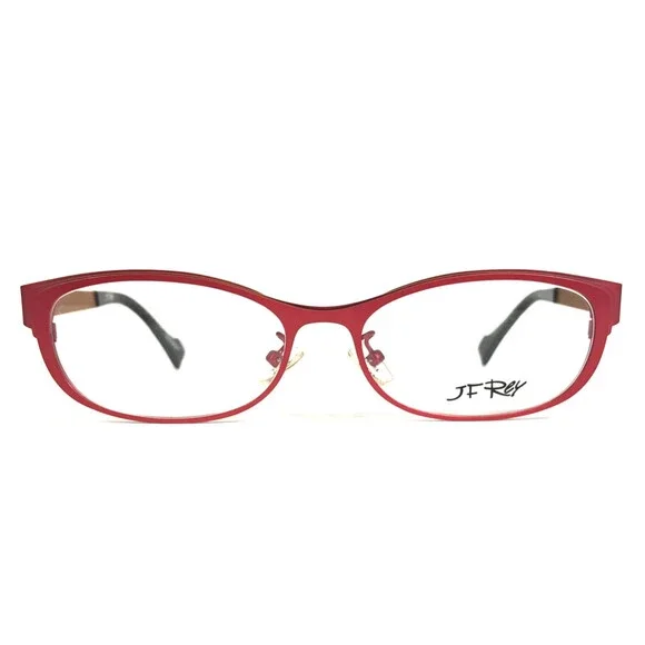 J.F. Rey Eyeglasses Frames JF2668 8592 Brown Red Cat Eye Full Rim 53-16-140