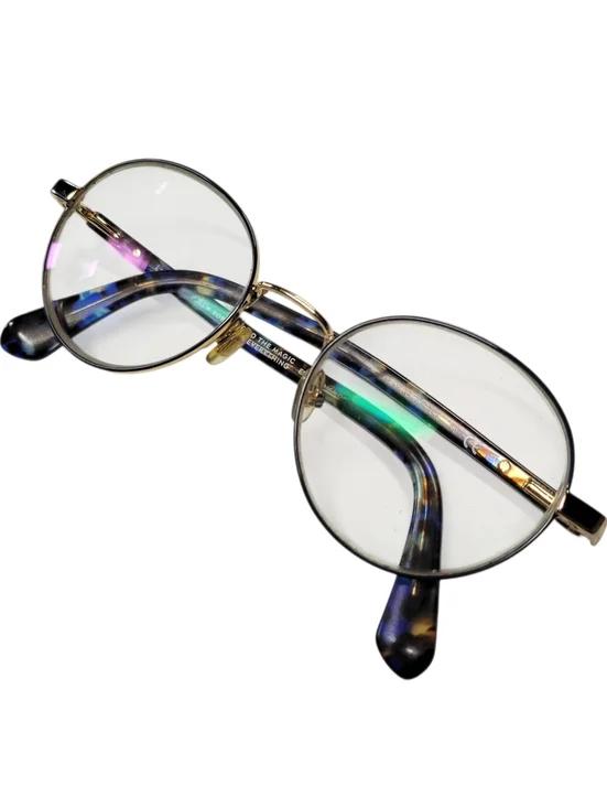 Kate Spade Marciann Eyeglasses Blue Gold Frames