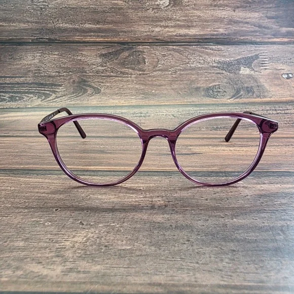 Rachel Rachel‎ Roy Fortune Orchid Purple Round Eyeglass Frames Floral 51-18-135