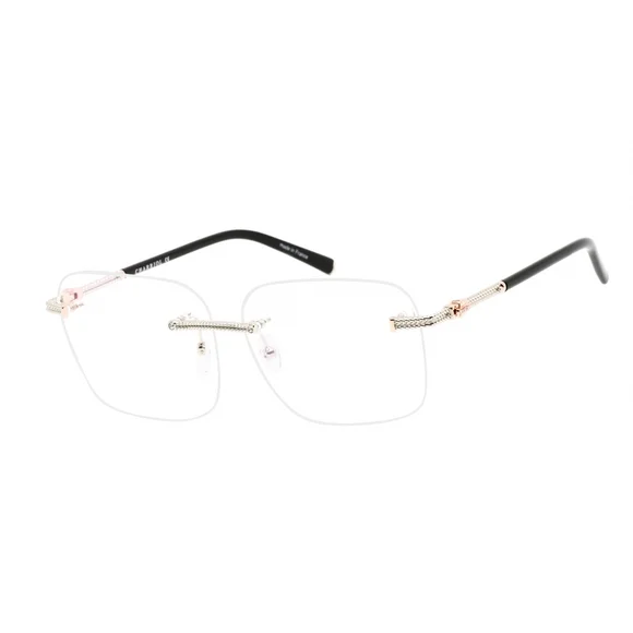 NWT Charriol PC71044-C02 54mm Shiny Silver Eyeglasses