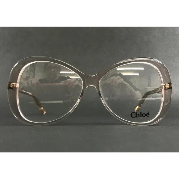 Chloe Eyeglasses Frame CH0011O 002 Transparent Pink Butterfly Full Rim 56-13-140