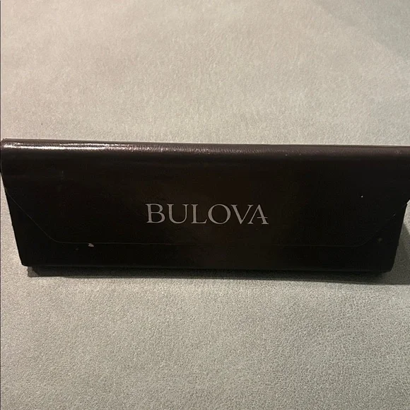 Bulova Dark Gray Glasses Case