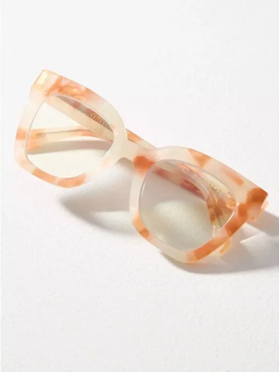 ANTHRO I Peach Tortoiseshell Cat-eye Frame TAYLOR Reader Glasses by I-SEA
