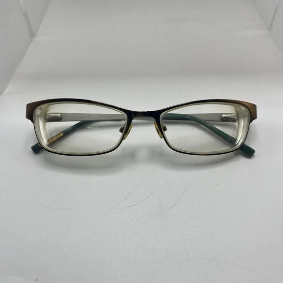 Ted Baker Eyeglasses Women FRAME ONLY Alosiu B222 52-16-135 Gold silver 563