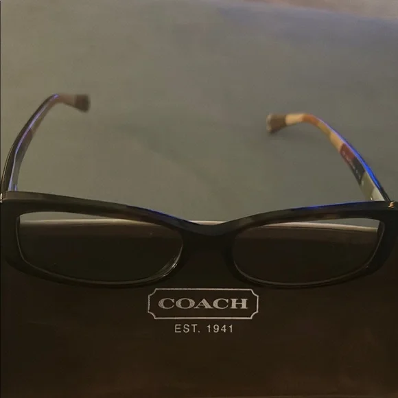Coach Julayne Tortoise Prescription Frames beautiful w/white coach logo case