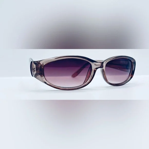 Liz Claiborne Brown Translucent Oval Sunglasses Frames Only