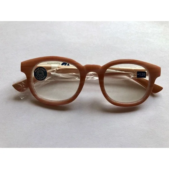 NEW Peepers Blush Blue Light‎ Filtering Glasses +1.25