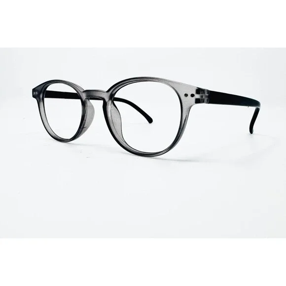 Geoffrey Beene Eyeglasses Mens Grey Round Full Rim GB569 Grey 48-20-145