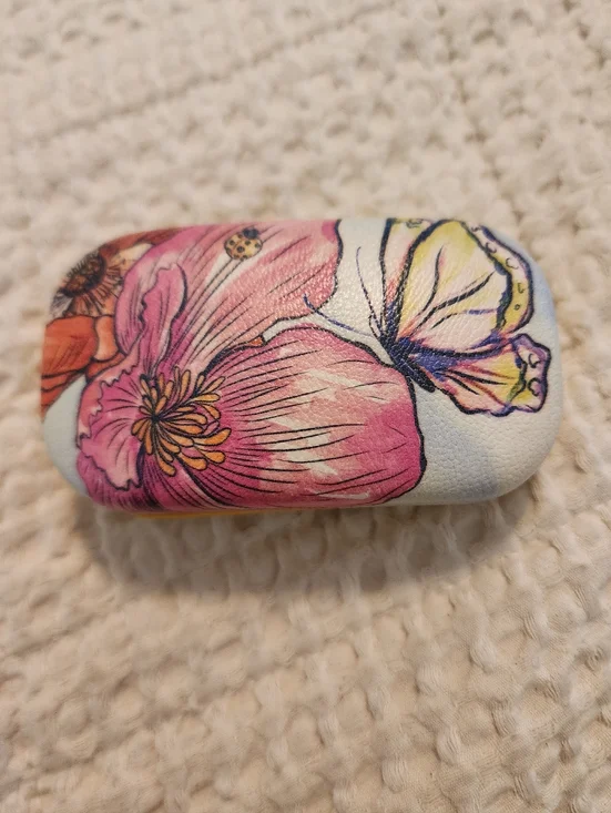 Brighton Bloom Baby Bloom Contacts Earpods Case Pink Butterfly Floral