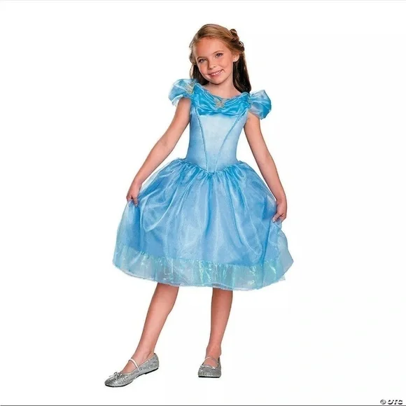 NWT Cinderella Disney Blue Halloween Costume M ( 7-8)