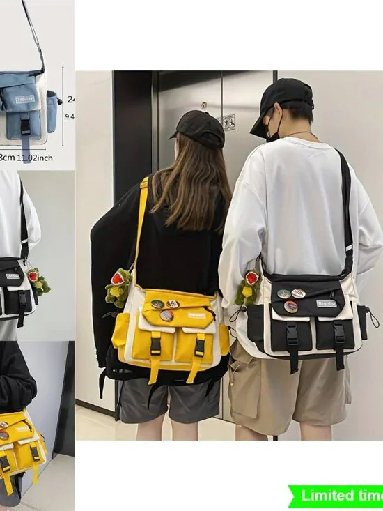 Large Capacity Shoulder Bag Messenger Bag Ins