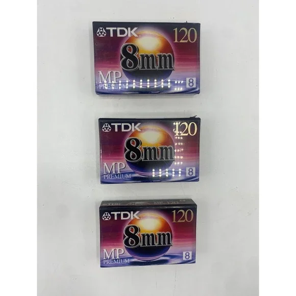 TDK 8MM‎ 120 minuet MP Premium - 4 pack - new sealed