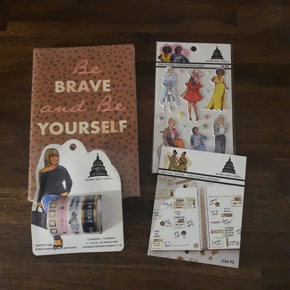Capitol Chic Designs Craft Smith Planner Bundle Journals Stickers Washi Tape NEW