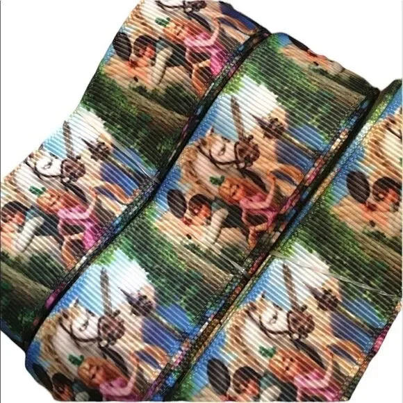Grosgrain Ribbon 7/8” 5 yards 5/$20 Tangled movie rapunzel prince Flynn rider