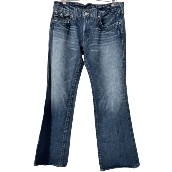 True Religion Men's Vintage Billy Bootcut Jeans Size 36x33 Relaxed Made In USA