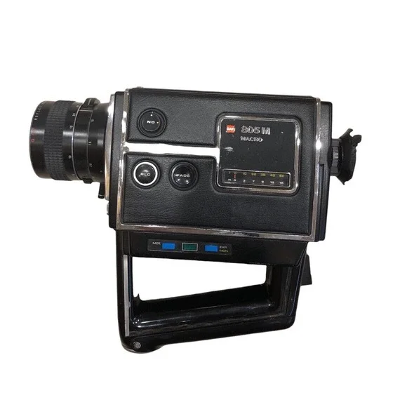 GAF 805‎ M Macro Movie Camera Super 8 Used Video Equipment UNTESTED AS IS