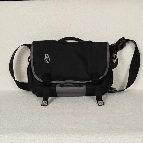 Timbuk2 Classic Messenger Bag Small Black Gray Two-Tone Cross Strap