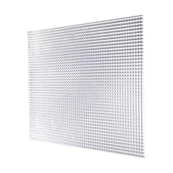 5PK Acrylic Drop Ceiling Lighting Panel Plastic Lens 24x24 x.156 Clear Prismatic