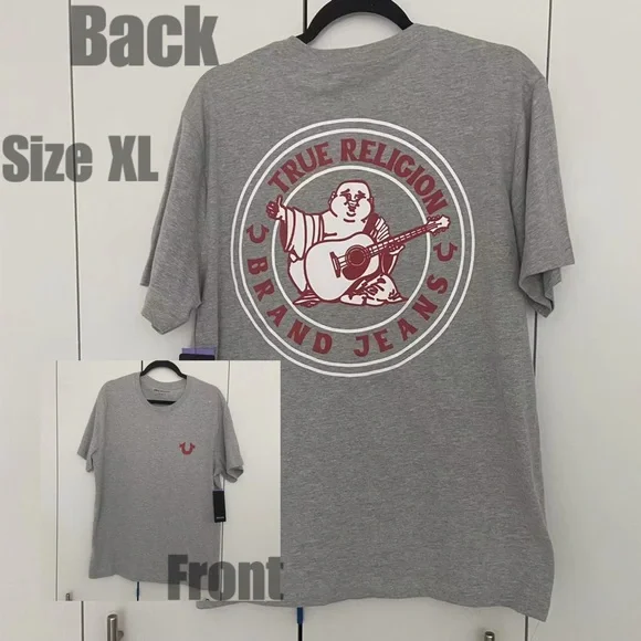 Men’s True Religion Buddha Logo Tee Size XL