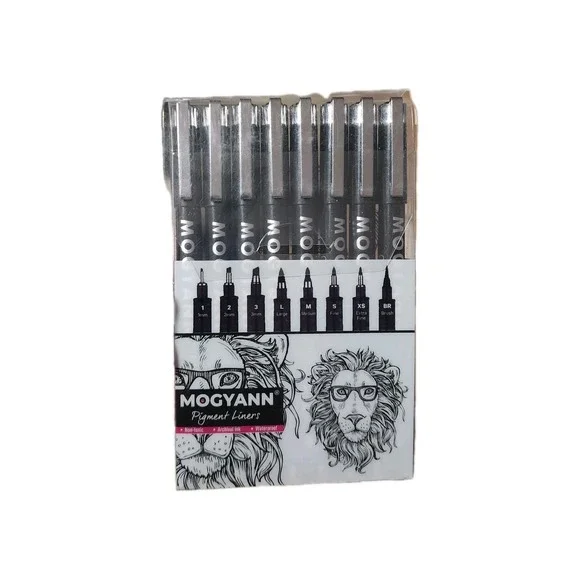 BlackArt 12 Waterproof Drawing Pens - Ideal for Artists, Sketching, Manga, and W