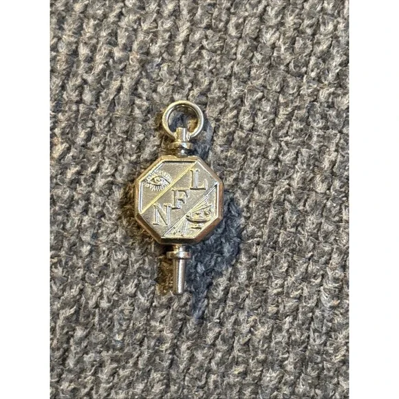 SILVER FRATERNAL Pendant Charm ALL SEEING EYE ALADDIN'S LAMP NFL Glen Hunsberger