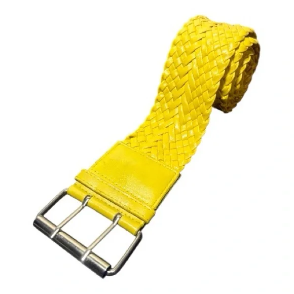 Yellow Braided Belt