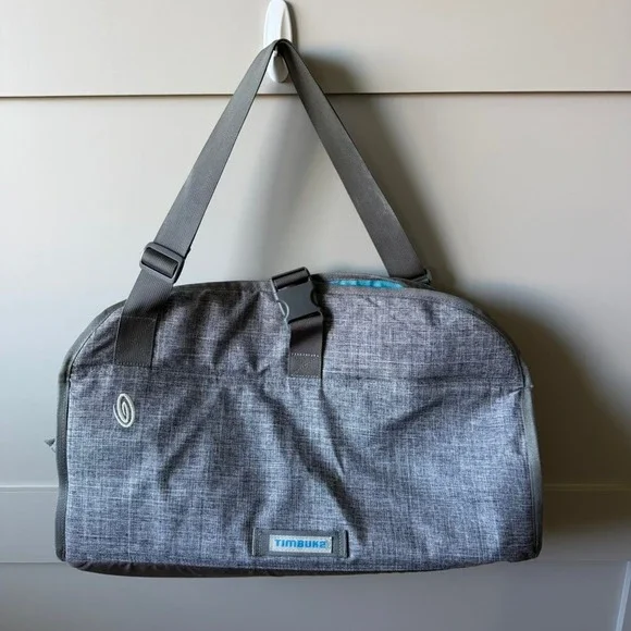 Timbuk2 Messenger Bag Grey Teal Laptop Crossbody Commuter Shoulder Bag