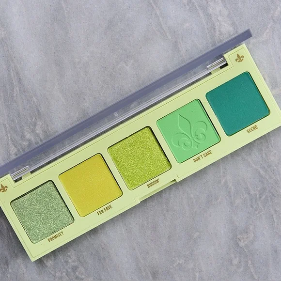 Colourpop Hi Society Eyeshadow Palette 5 Pan Pressed Powder Green NEW IN BOX