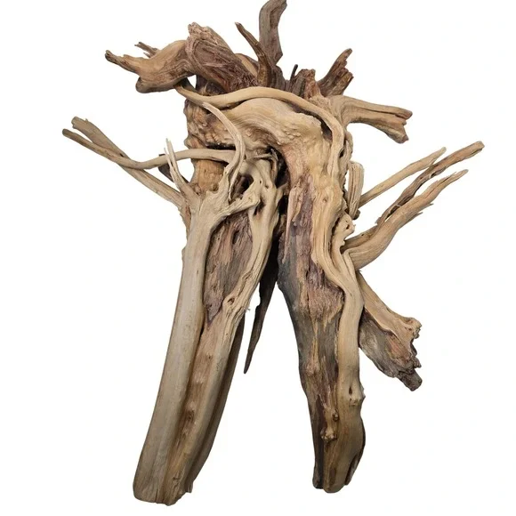 Natural Driftwood Aquarium Terrarium Decor‎ 16 Inch Tan Large Root Sculpture