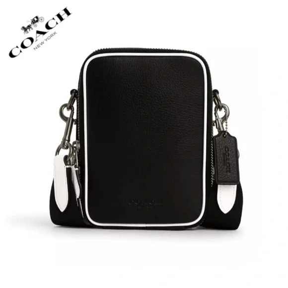 NWT COACH Stanton Crossbody Black‎ Unisex Leather