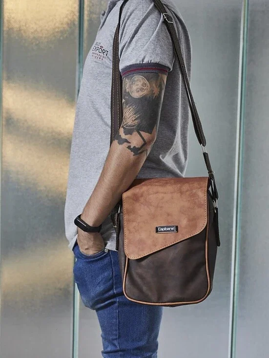 FRAGUA CONSTRUCO ONES  CAPIBARA Brown Two-Tone   Bag for Men