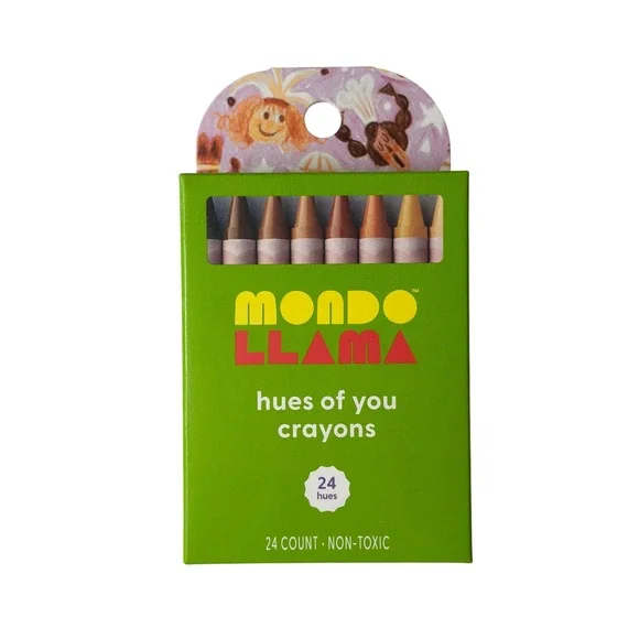 Mondo Llama Hues of You Crayons 24 Count Skin Tone Multicultural New
