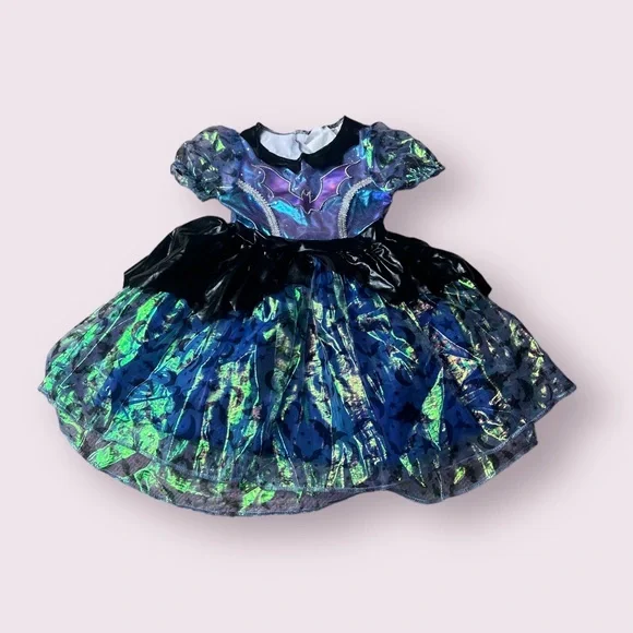 Little Girls Purple Blue Batgirl Tutu Costume Dress Up Outfit By Target Sz Small