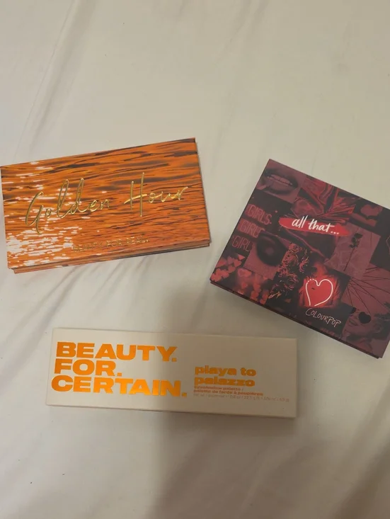 Eyeshadow Palette Bundle ColourPop Beauty For Certain Golden Hour All That NWT