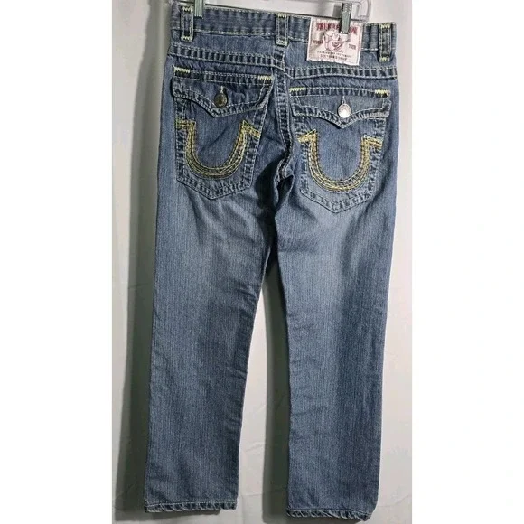 True Religion Jeans Mens Size 31x27 Blue Denim‎ Bobby Tapered Pants