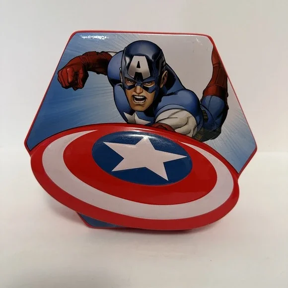 Marvel Captain America‎ Shield Ceramic Coin Bank Kids Collectible Avengers